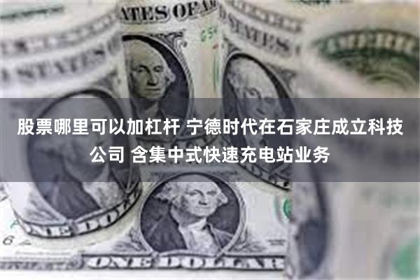 股票哪里可以加杠杆 宁德时代在石家庄成立科技公司 含集中式快速充电站业务